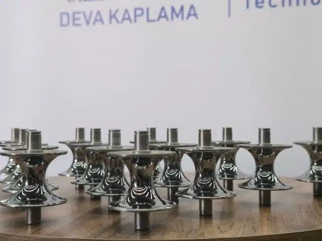 HVOF Tungsten Karbür kaplama yapılan tel çekme makarası